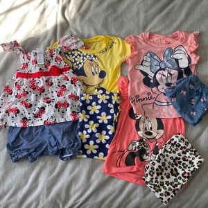 4 Like New Disney Minnie outfits! Size 18m